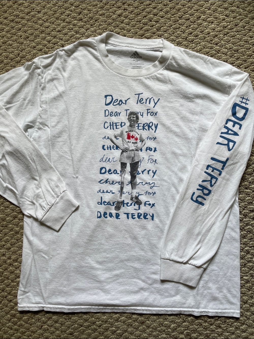 Adidas terry fox long sleeve shirt
